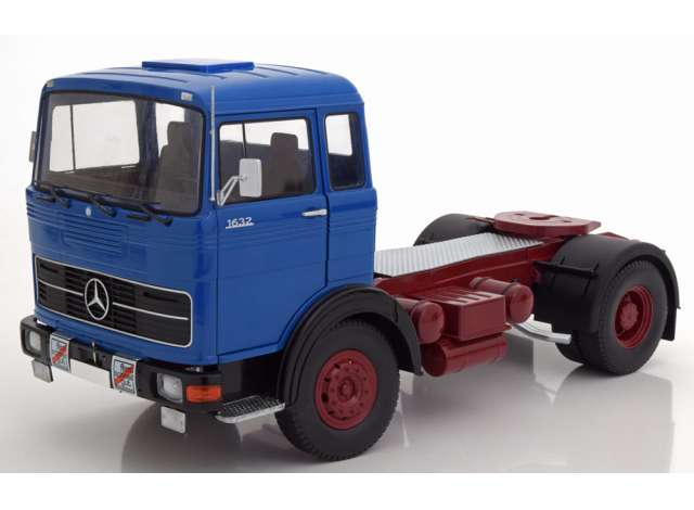 ギャラリービューアに画像をロードする, 1969 Mercedes LPS 1632, blue/red/ROAD-KINGS 1/18ミニカー 1000台限定
