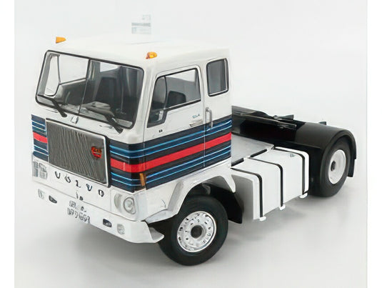 VOLVO F88 TRACTOR TRUCK TEAM MARTINI RACING 2ASSI 1975 WHITE RED BLUE/ROAD-KINGS 1/18ミニカー