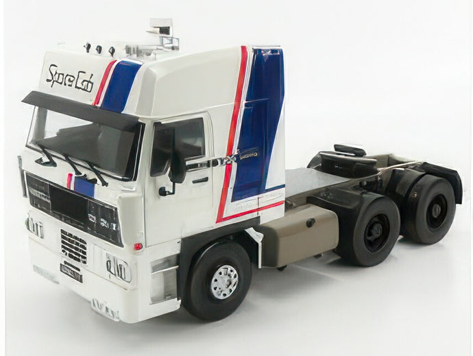 DAF 3600 SPACE CAB TRACTOR TRUCK 3ASSI 1982 WHITE BLUE RED/ROAD-KINGS 1/18ミニカー