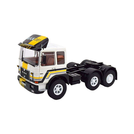 MAN 22361 F8 white yellow black トラック / Road-Kings 1/18 建設機械模型 工事車両