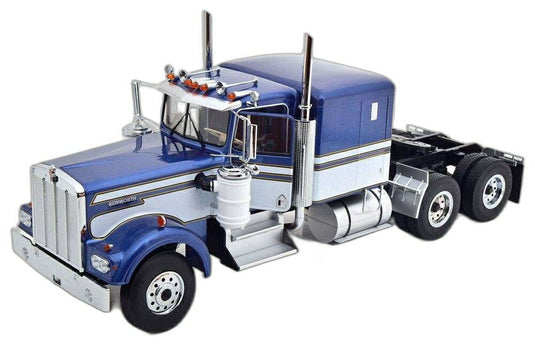 Road Kings Kenworth W900 ブルー メタリック ホワイト/ Road Kings 1/18  建設機械模型 ミニカー