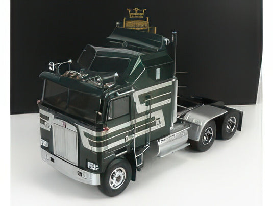 KENWORTH K100 AERODYNE TRACTOR TRUCK 3ASSI 1976 DARK GREEN MET/ROAD-KINGS 1/18ミニカー