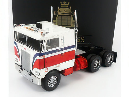 PETERBILT 352 PACEMAKER TRACTOR TRUCK 3ASSI 1979 WHITE RED BLUE/ROAD-KINGS 1/18ミニカー