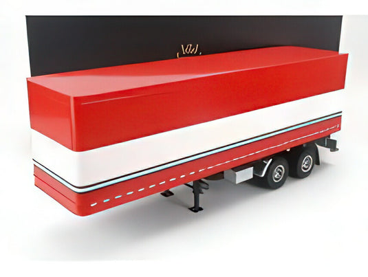 TRAILER  TRAILER FOR TRUCK  RIMORCHIO  RED WHITE/ROAD-KINGS 1/18ミニカー