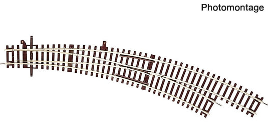 HOゲージ 鉄道模型線路 Roco Curved switch right BWr 5/6 DC