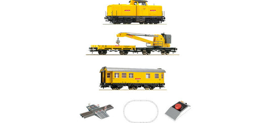 HOゲージ 鉄道模型 Roco ロコ DB 212形ディーゼル機関車 クレーン列車付 アナログスターターセット Epoch VI DC Starter set