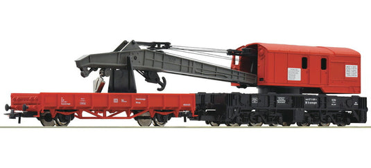 HOゲージ 車両 Roco ロコ DB AG クレーン車 防護車 Epoch V Crane wagon and barrier wagon DC