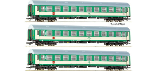 HOゲージ 客車 Roco PKP Telimena passenger car 3-piece set DC