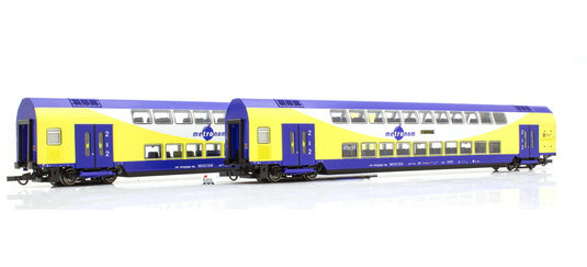 HOゲージ 客車 Roco ロコ Metronom 2階建客車 2両セット Era VI 2 pcs Set Metronom double decker car Era VI AC