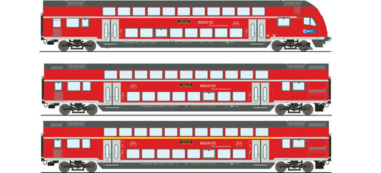HOゲージ 鉄道模型 客車 Roco ロコ DB AG Era VI Double decker carriage of the DB AG Era VI AC Motorola Maerklin