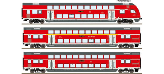 HOゲージ 客車 Roco DB AG Double-decker carriages Era VI AC