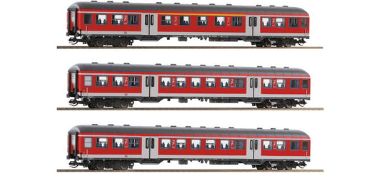 TTゲージ 鉄道模型 Roco ロコ DB AG local transport carriage 3 piece set Era VI DC