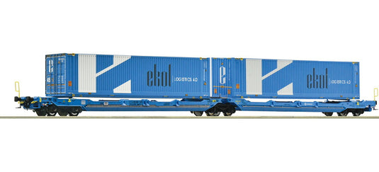 HOゲージ 車両 Roco ロコ EUROWAGON Double pocket articulated wagon T3000e Era VI Power system DC