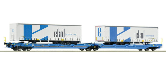 HOゲージ 鉄道模型 貨車 ロコ Roco EUROWAGON T3000e Era VI Double pocket articulated wagon T3000e DC