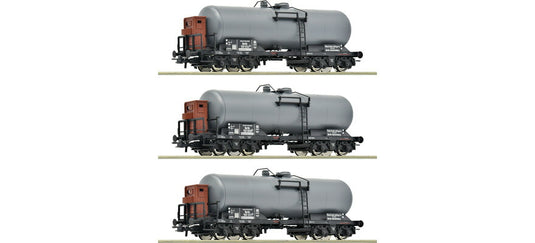 HOゲージ 鉄道模型 貨車 ロコ Roco DRG タンク車 3両セット Era II Set of 3 DRG tank cars DC