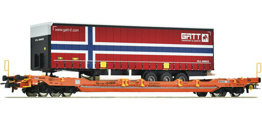 HOゲージ 鉄道模型 Roco ロコ Wascosa Sdgnss T5 Era VI Pocket wagon Sdgnss T5 Wascosa Era VI DC