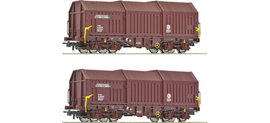 HOゲージ 車両 Roco ロコ OEBB Shimmns 2 piece set Era VI DC Telescopic hood wagon