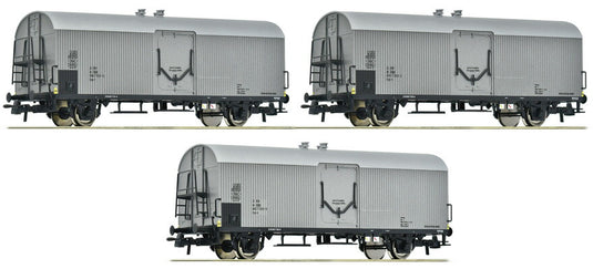 HOゲージ 鉄道模型 3両セット 冷蔵車 Roco ロコ Oebb Icrs-v Era IV Refrigerator car DC