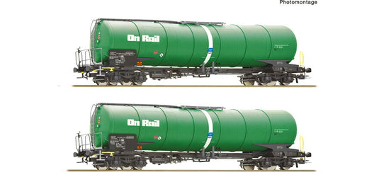 HOゲージ 鉄道模型 貨車 Roco ロコ OnRail Tank wagon type Zans 2 piece set Era VI DC