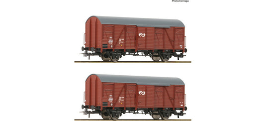 HOゲージ 車両 Roco ロコ NS 2 piece set Era IV DC Covered freight cars