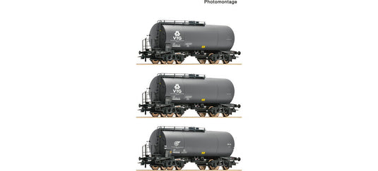 HOゲージ 鉄道模型 Roco ロコ VTG/DB タンク車 3両セット Era IV 3 piece set Tank wagons of the VTG/DB DC