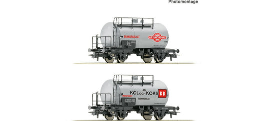 HOゲージ 車両 Roco ロコ SJ 2 piece set Tank wagons of the SJ Era IV Power system DC