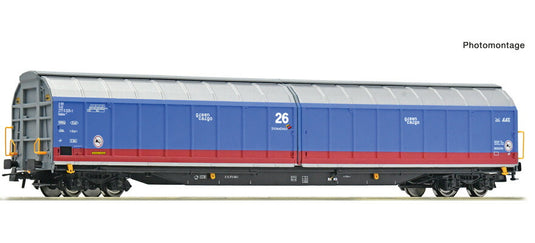 HOゲージ 鉄道模型 貨車 Roco ロコ Green Cargo sliding wall wagon Era VI DC