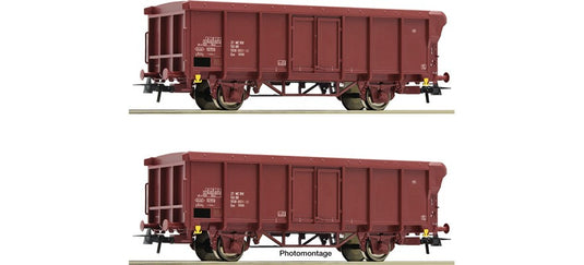 HOゲージ 鉄道模型 Roco DR 有蓋貨車 2両セット DC