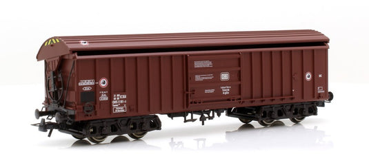 HOゲージ 鉄道模型貨車 Roco DB 有蓋貨車 Taems Era IV DC
