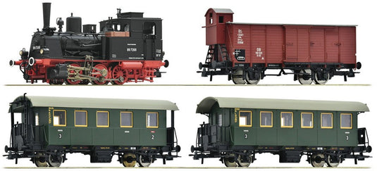 HOゲージ 鉄道模型 Roco DB BR 89.70 蒸気機関車セット Era III DC