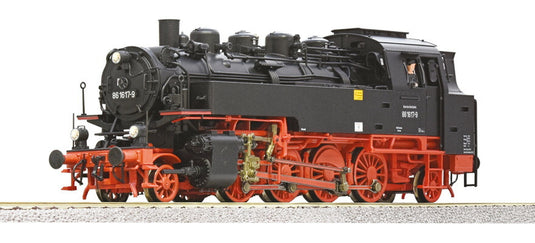 HOゲージ 鉄道模型 蒸気機関車 Roco ロコ DR 86 1617-9 Era IV Steam locomotive 86 1617-9 DR Era IV sound DC DCC