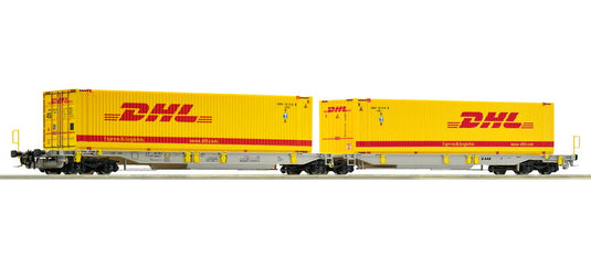 HOゲージ 車両 Roco ロコ AAE Articulated double pocket wagon type Sdggmrs T2000 Epoch VI Power system DC