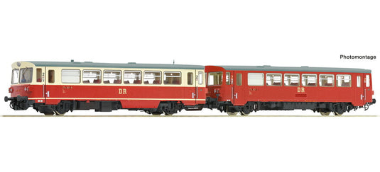 HOゲージ 車両 Roco ロコ DR 174 001 8 with trailer Era IV sound DC DCC Diesel railcar