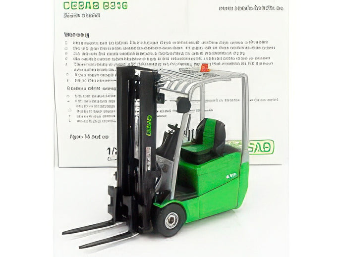 CESAB   B316 CARRELLO ELEVATORE VERTICALE   VERTICAL ORDER PICKER 3 WHEELS   GREEN BLACK フォークリフト / ROS 1/23 建設機械模型 工事車両