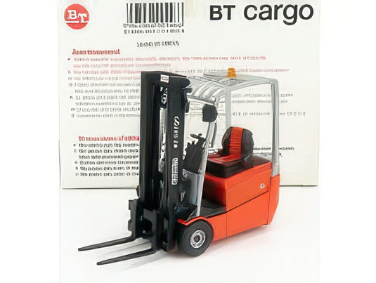 BT CARGO   B316 CARRELLO ELEVATORE VERTICALE   VERTICAL ORDER PICKER 3 WHEELS   BLACK ORANGE フォークリフト / ROS 1/23 建設機械模型 工事車両