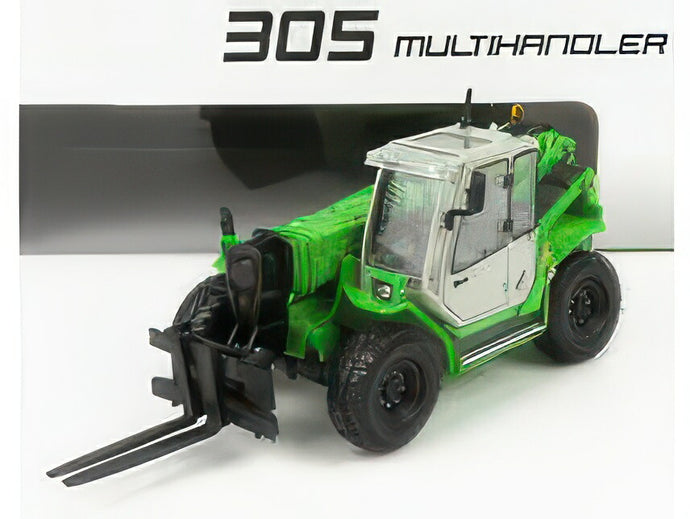 SENNEBOGEN   305 MULTIHANDLER TELESCOPIC TRACTOR   GREEN SILVER トラクタ / ROS 1/50 建設機械模型 工事車両