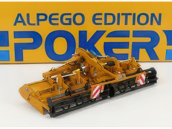 ACCESSORIES   COMPACT DISC POKER ALPEGO C/GABBIA   YELLOW BLACK / ROS 1/32 建設機械模型 工事車両