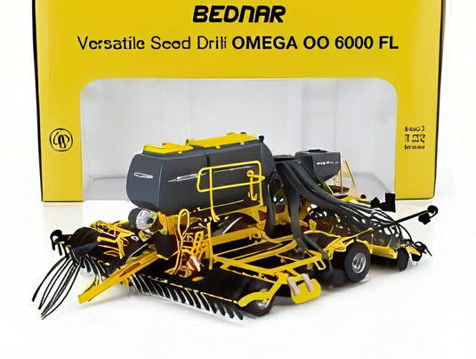 BEDNAR 播種機 VERSATILE SEED DRILL OMEGA OO 6000 FL イエロー/ ROS-MODEL 1/32 農機ミニカー