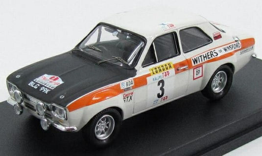FORD ENGLAND Escort MKI N 3 ポルトガルラリー 1971 C.スクレイター/H.リドン ホワイトブラック 150台限定/ Trofeu 1/43 ミニカー