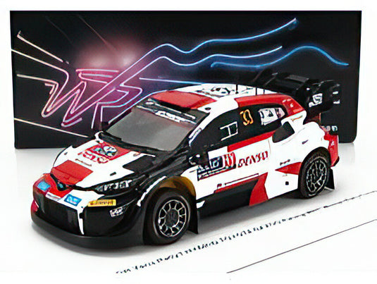 TOYOTA  YARIS GR HYBRID RALLY1 TEAM TOYOTA GAZOO RACING WRT N 33 WINNER RALLY FINLAND 2023 ELFYN EVANS  SCOTT MARTIN  WHITE RED BLACK/Spark 1/43ミニカー