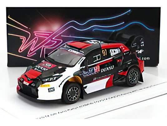 TOYOTA  YARIS GR HYBRID RALLY1 TEAM TOYOTA GAZOO RACING WRT N 97 5th RALLY FINLAND 2023 JARI MATTI LATVALA  JUHO HANNINEN  WHITE RED BLACK/Spark 1/43ミニカー