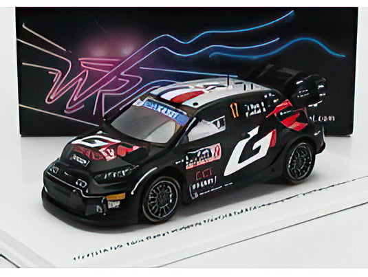 TOYOTA  YARIS GR RALLY1 HYBRID TEAM TOYOTA GAZOO RACING WRT N 17 2nd RALLY MONTECARLO 2024 SEBASTIEN OGIER  VINCENT LANDAIS  BLACK WHITE/Spark 1/43ミニカー
