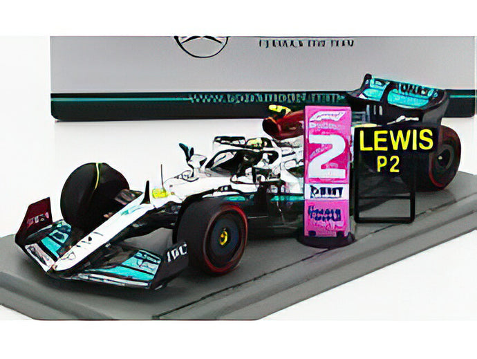 MERCEDES GP  F1 W13E TEAM MERCEDESAMG PETRONAS F1 N 44 2nd BRAZILIAN GP 2022 LEWIS HAMILTON  SILVER GREEN/Spark 1/43ミニカー