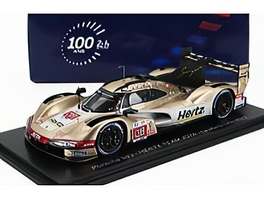 PORSCHE  963 9RD 4.6L TURBO V8 TEAM HERTZ JOTA N 38 24h LE MANS 2023 ANTONIO FELIX DA COSTA  WILL STEVENS  YIFEI YE  GOLD MET WHITE/Spark 1/43ミニカー