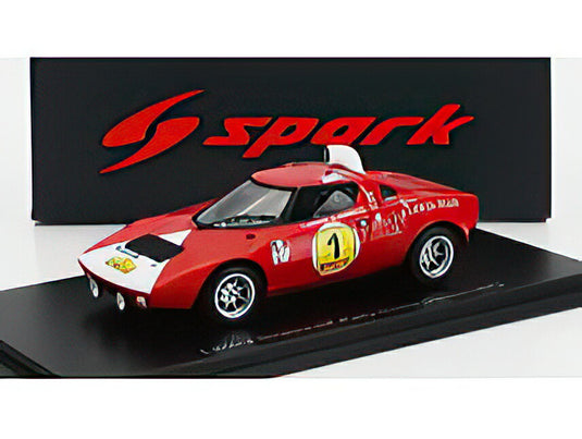 LANCIA  STRATOS HF N 1 RALLY COSTA DEL SOL 1972 SANDRO MUNARI  MARIO MANNUCCI  RED/Spark 1/43ミニカー