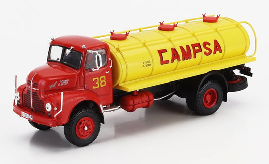 LEYLANDレイランド コメット タンクローリー CAMPSA 1959 レッドイエロー SALVAT-CAMIONES-Y-AUTOBUSES-ESPANOLES-COLLECTION / EDICOLA 1/43 ミニカー