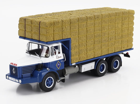 BERLIETベルリエ GPS12 トラック 1968 ブルーホワイトベージュ SALVAT-CAMIONES-Y-AUTOBUSES-ESPANOLES-COLLECTION / EDICOLA 1/43 ミニカー
