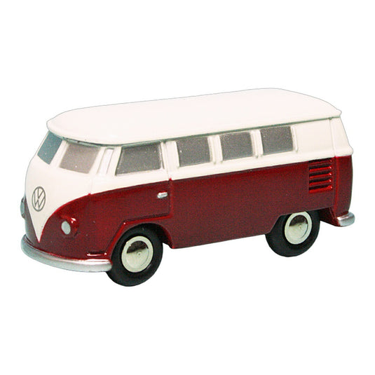VWフォルクスワーゲン T1 Bulli Bus レッド/ホワイト / Schuco 1/87 (Piccolo) ミニカー