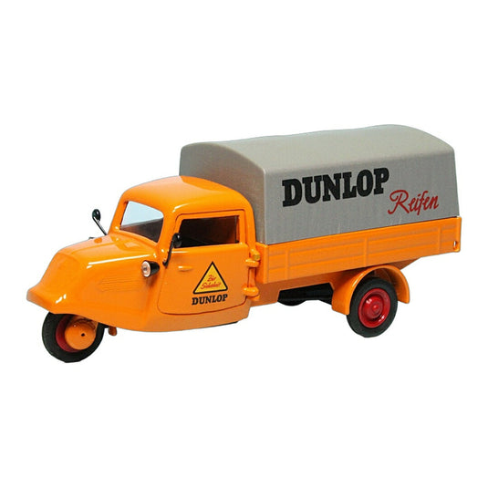 Tempoテンポ Hanseat Dreirad プラットフォーム/ターポリン Dunlop Reifen 1000台限定 / Schuco 1/43 ミニカー