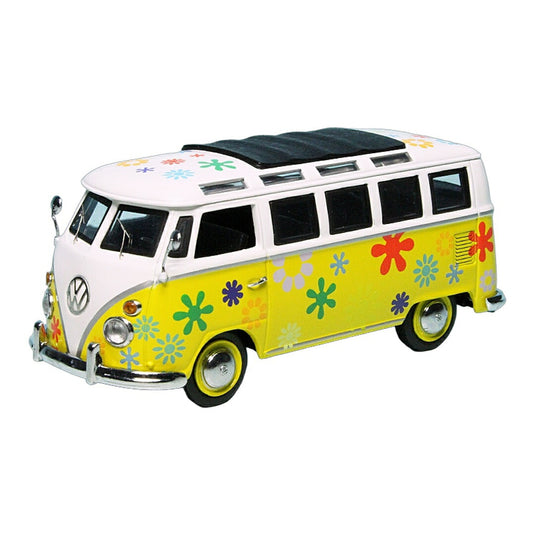VWフォルクスワーゲン T1 Bulli Samba Bus Flower Power 1000台限定 / Schuco 1/43 ミニカー